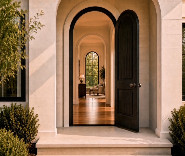 An open door — an invitation to begin